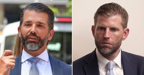 split image of Donald Trump Jr and Eric Trump