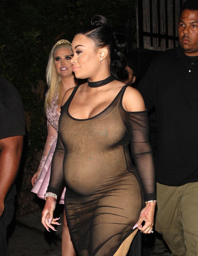 Blac chyna huge baby bump pregnant belly 01