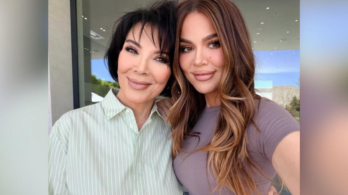 Image of Khloé Kardashian spent Easter with mom Kris Jenner.