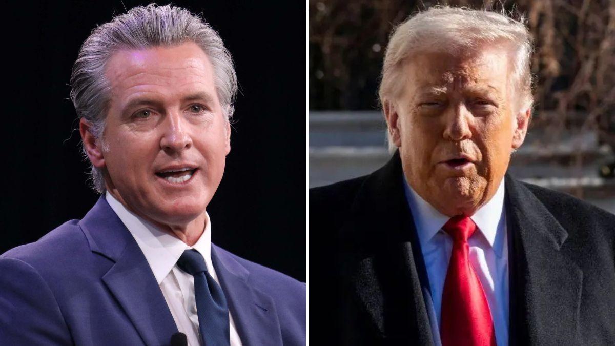 Photo of Gavin Newsom and Donald Trump