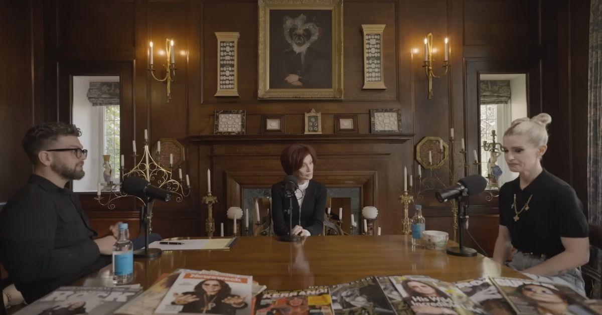 Photo of Sharon Osbourne, Kelly Osbourne and Jack Osbourne reunited for their first podcast episode in more than a year.