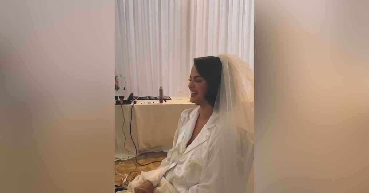 image of The couple tied the knot in an intimate ceremony.