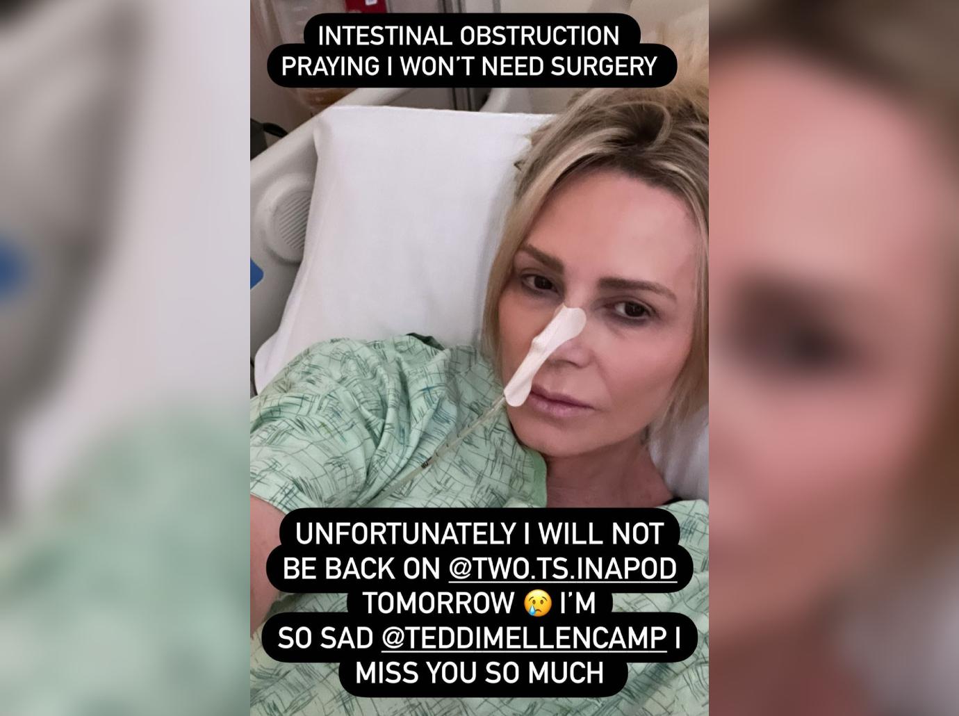 tamra judge hospitalized intestinal obstruction ozempic