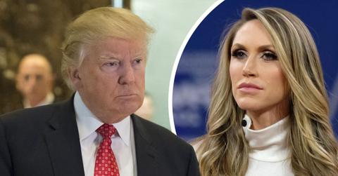 Composite photos of Donald Trump and Lara Trump.
