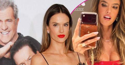 alessandra ambrosio tight red latex dress