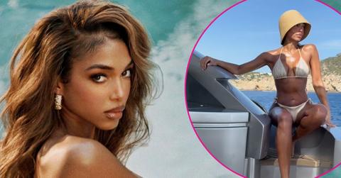 lori harvey gold bikini photos