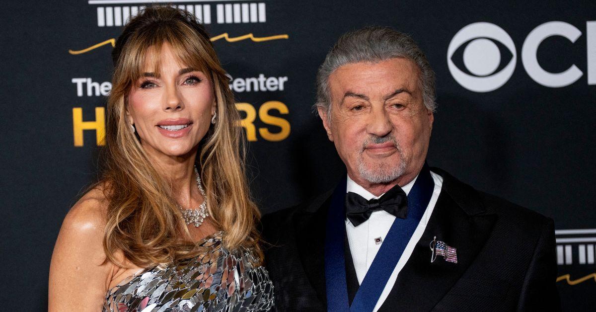 image of Sylvester Stallone attended the 2025 Kennedy Center Honors using a cane.