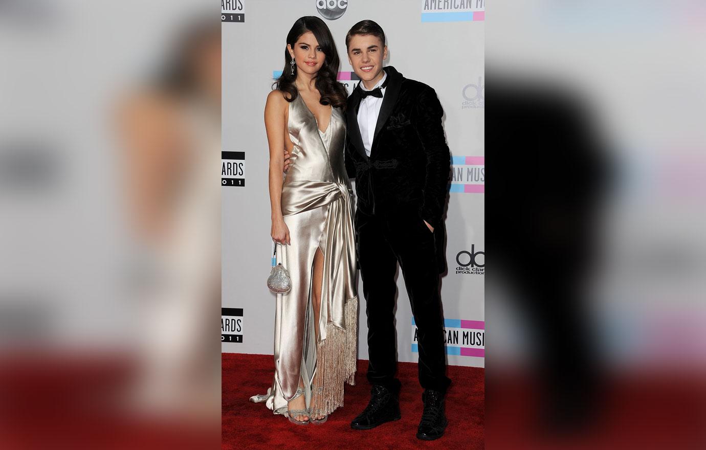 Singers Selena Gomez and Justin Bieber