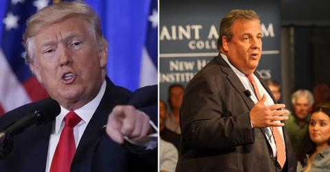 stomach band donald trump mocks chris christies low poll numbers