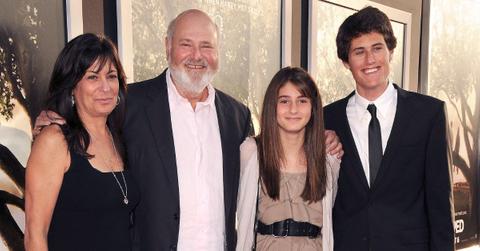 Photo of Michele and Rob Reiner with their kids