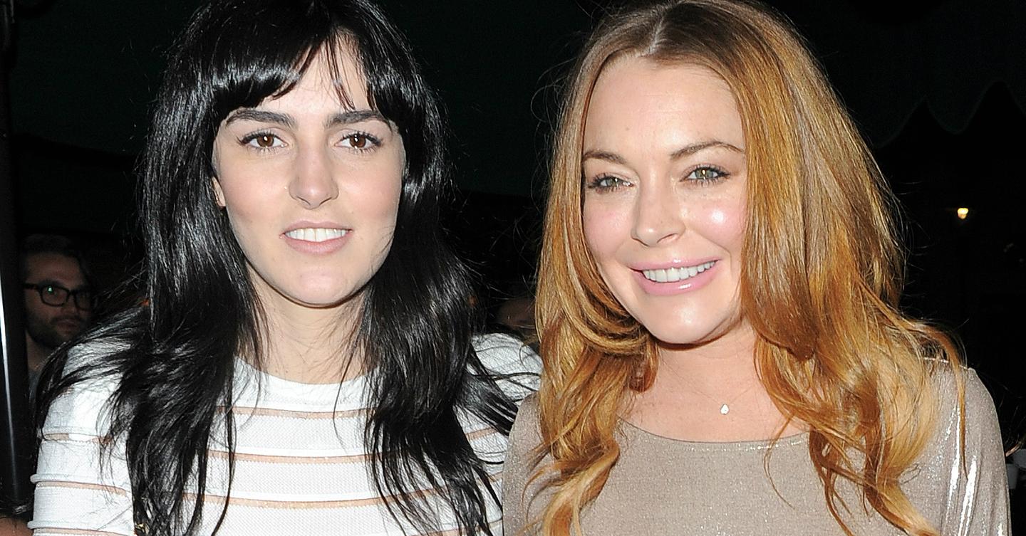 Lindsay Lohan Parties With Sister Ali Lohan At LOVE Magazine And