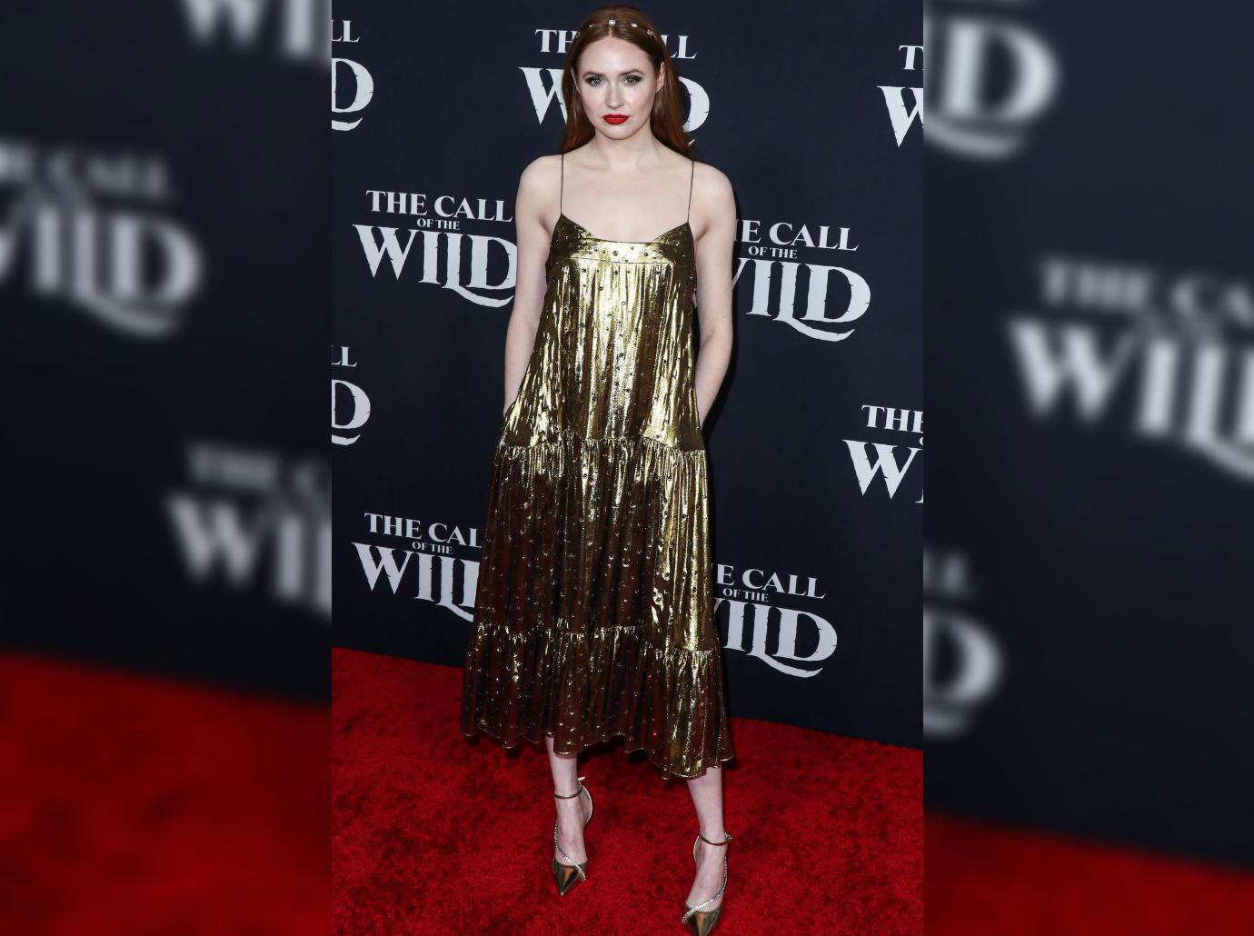 red hot red carpet karen gillan