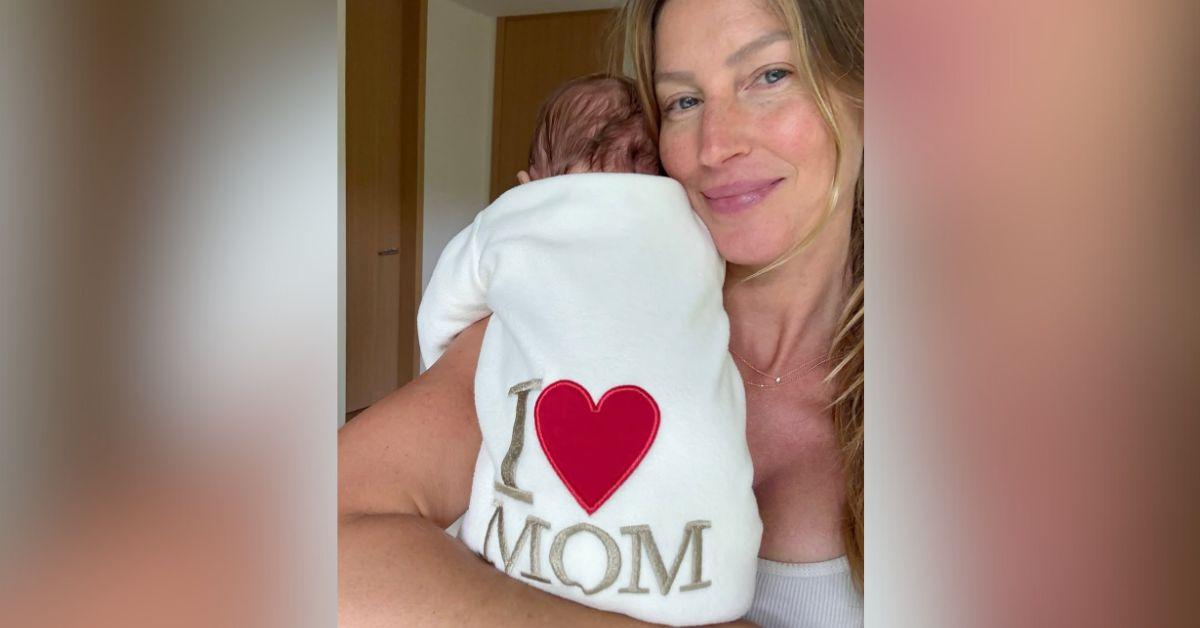 image of The supermodel welcomed her new baby with boyfriend Joaquim Valente in February.