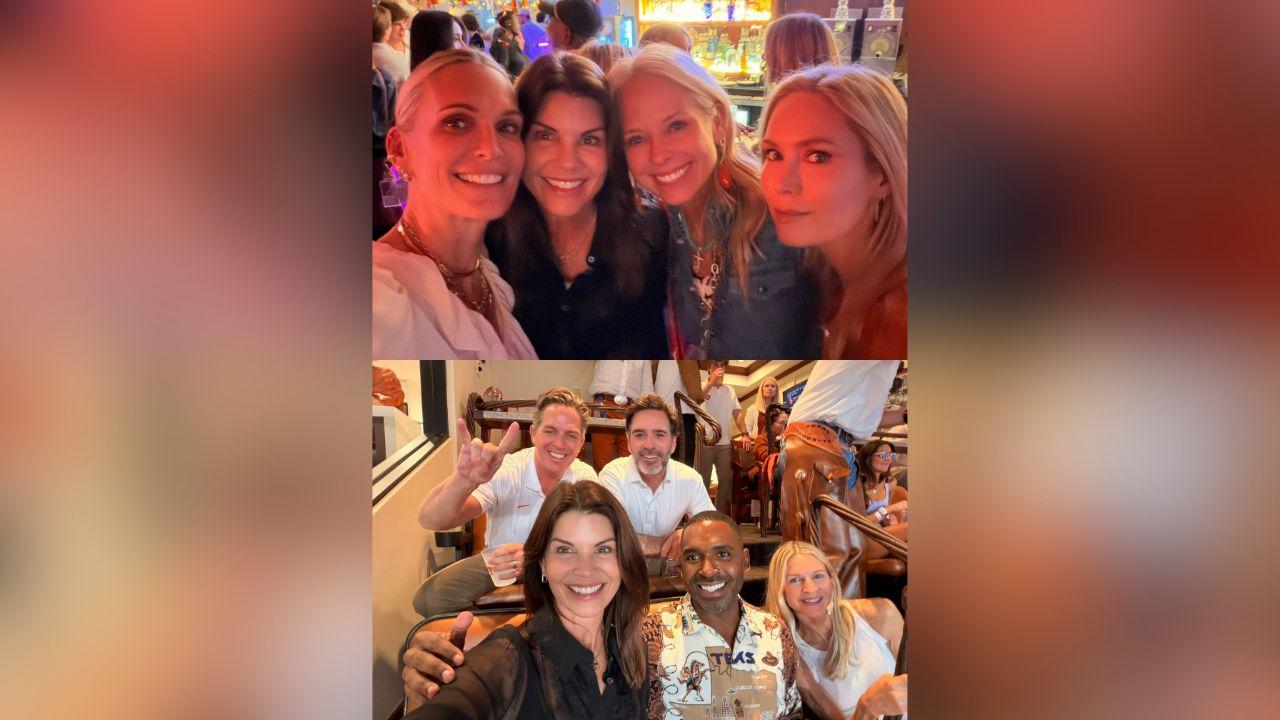 image of The 'Full House' star shared photos from a weekend that included a football game, a party and a boat outing.