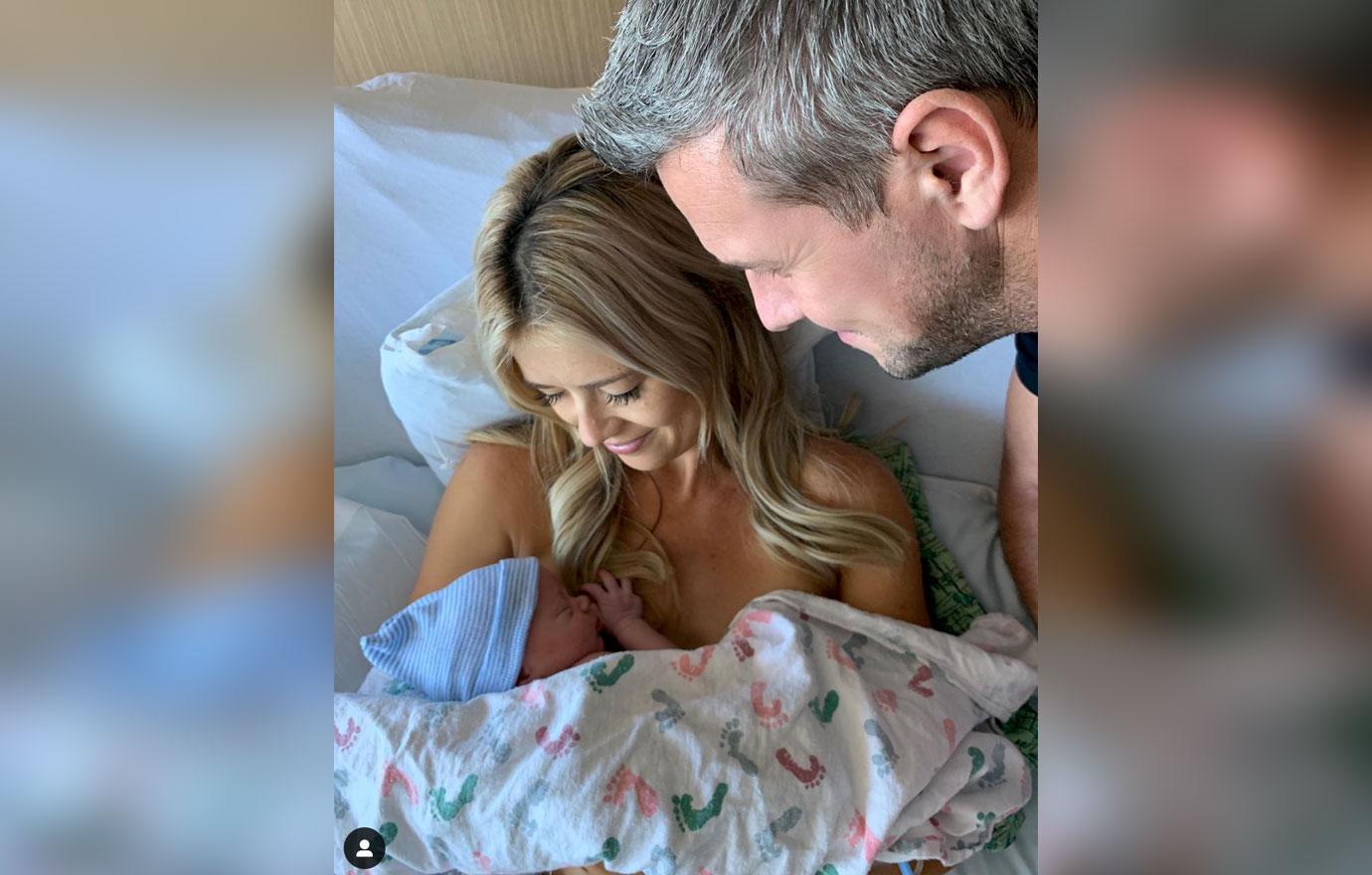 //christina anstead leaves hospital wheelchair baby hudson