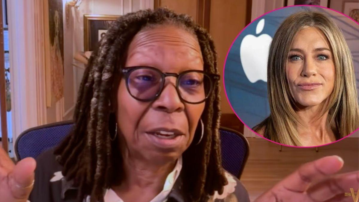 Composite photo of Whoopi Goldberg and Jennifer Aniston