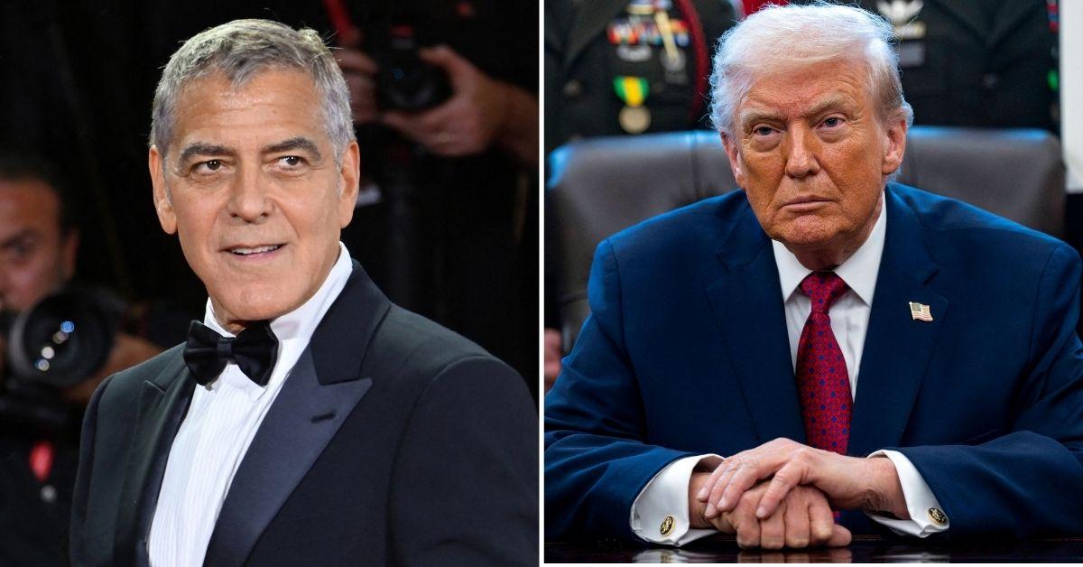 image of Donald Trump criticized George Clooney on Truth Social on New Year’s Eve.