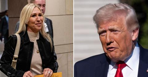 split of Marjorie Taylor Greene & Donald Trump.