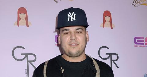 Rob Kardashian Yankees Hat Red Carpet Weight