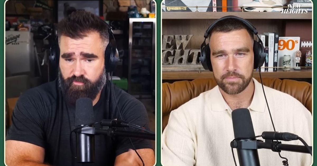 image of Travis Kelce shared his take on the song 'Wood' on his podcast.