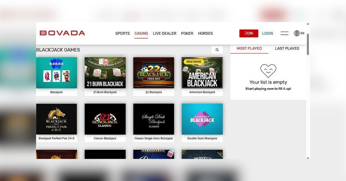 best online blackjack sties