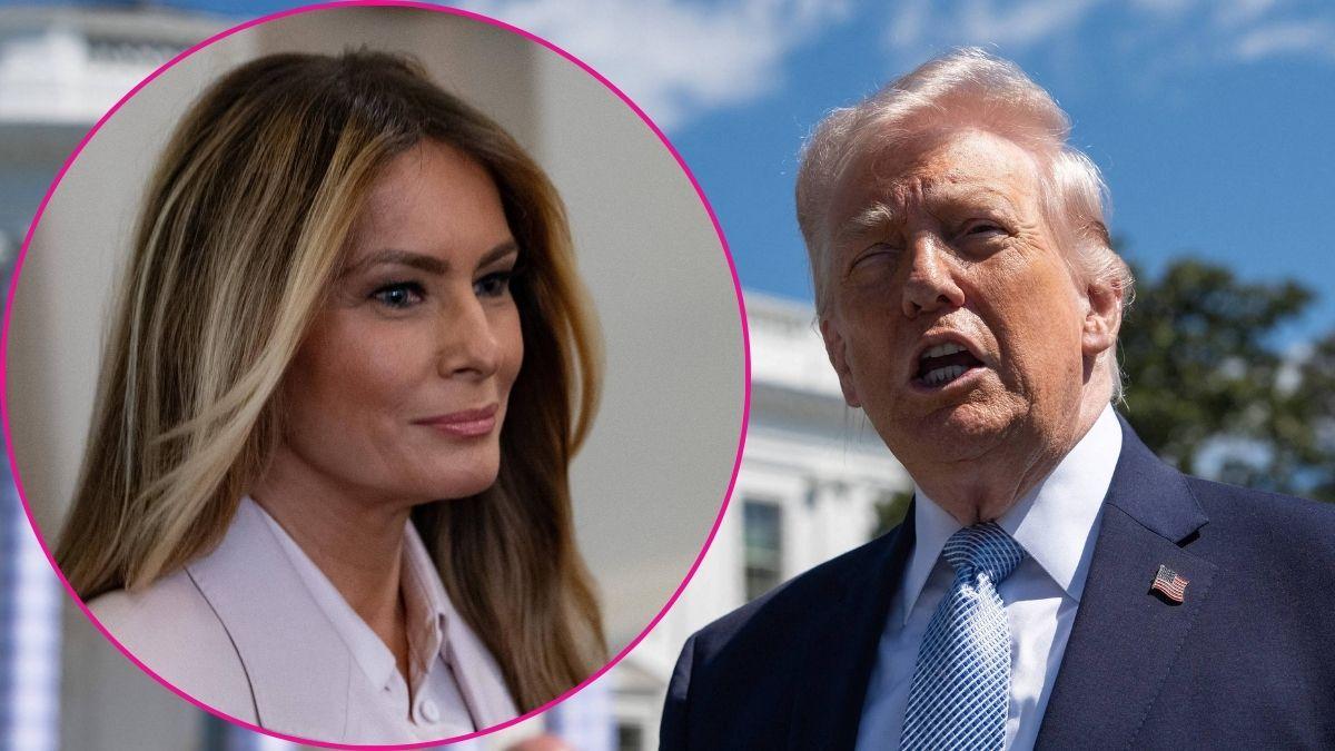 Composite photo of Melania Trump and Donald Trump.