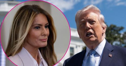 Composite photo of Melania Trump and Donald Trump.