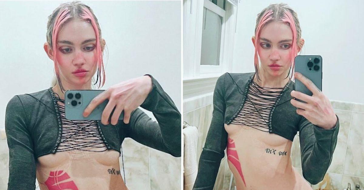 image of Grimes received mixed reaction from fans after revealing her new tattoo.