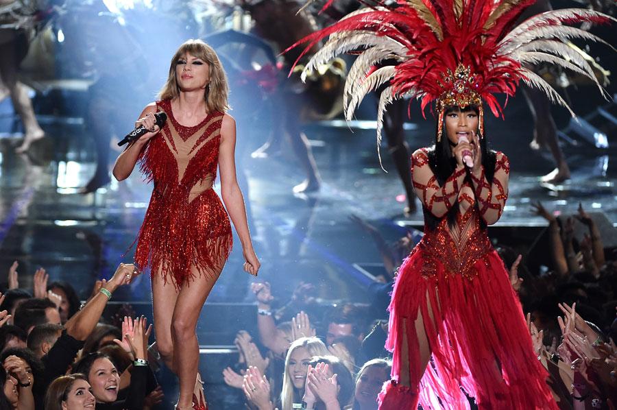 Taylor swift nicki minaj 2015 mtv vmas 03