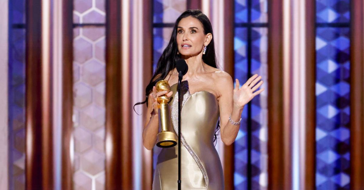 demi moore ignores kylie jenner golden globes video watch awkward