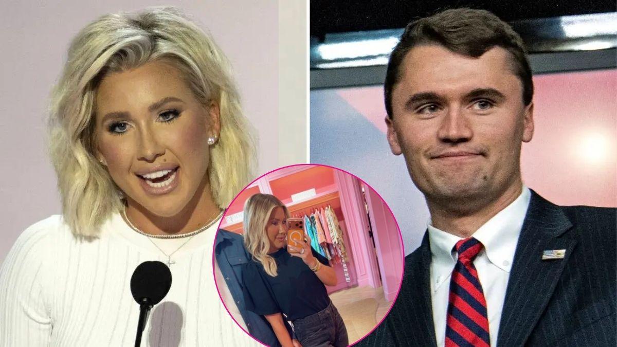 Composite photo of Savannah Chrisley and Charlie Kirk