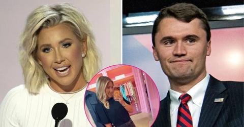 Composite photo of Savannah Chrisley and Charlie Kirk