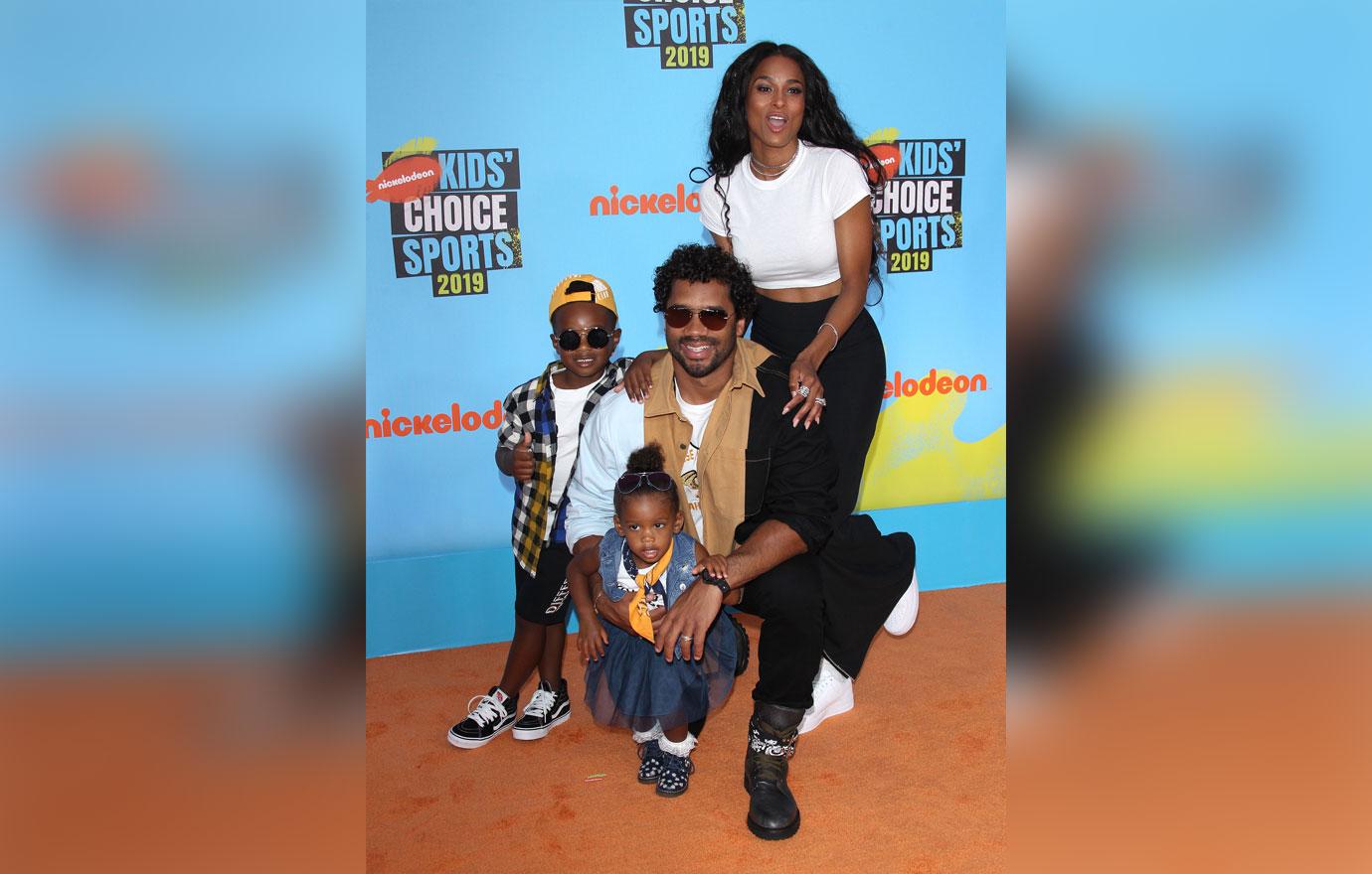 Ciara & Russell Wilson Take Kids Sienna & Future To Disneyland