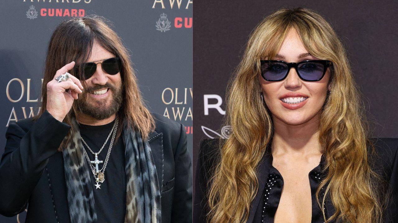 Image of Billy Ray and Miley.