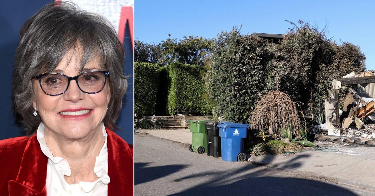 Photo of Sally Field, picture of actress' home.