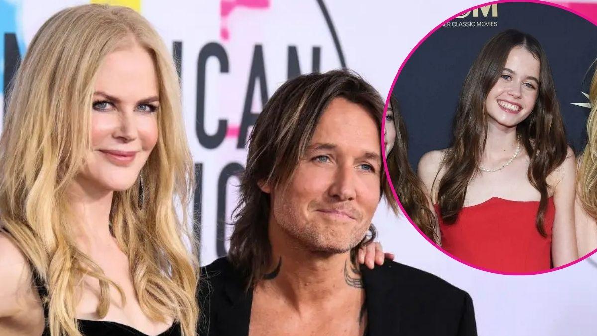 image of Keith urban, Nicole Kidman, inset of Sunday rose
