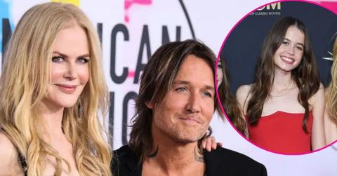 image of Keith urban, Nicole Kidman, inset of Sunday rose