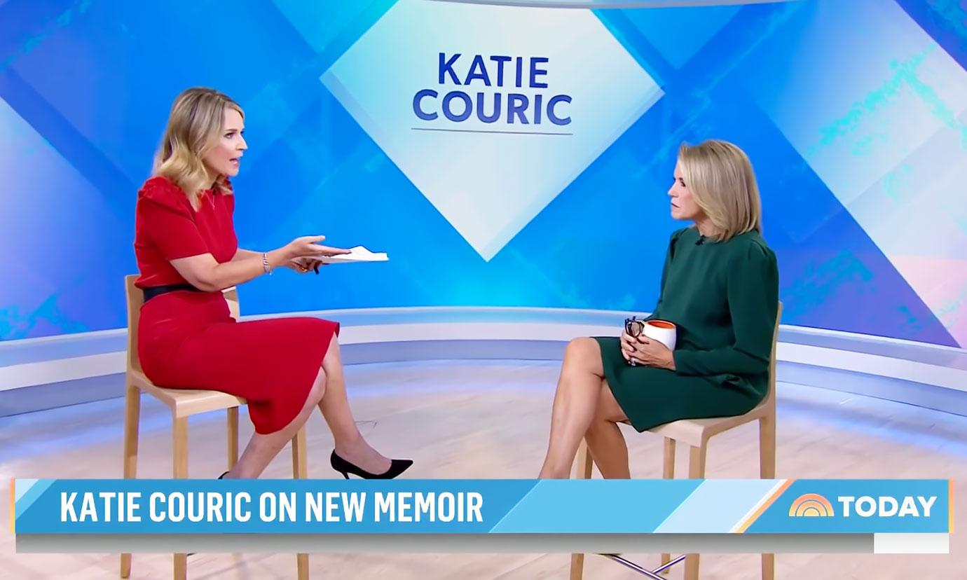 Katie Couric Savannah Guthrie Share Awkward Moment On Today 8827