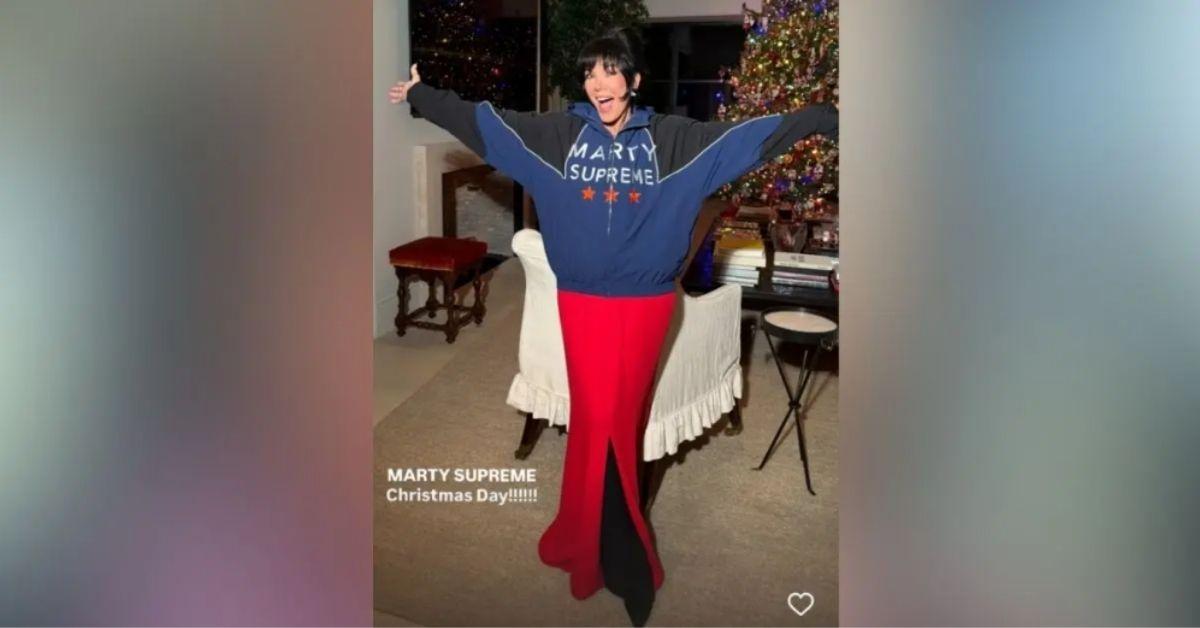 image of Kris Jenner publicly showed support for Timothée Chalamet's movie.