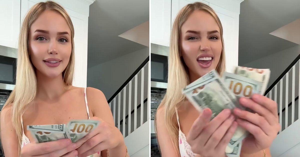 Tana Rain flashes her wade of cash!