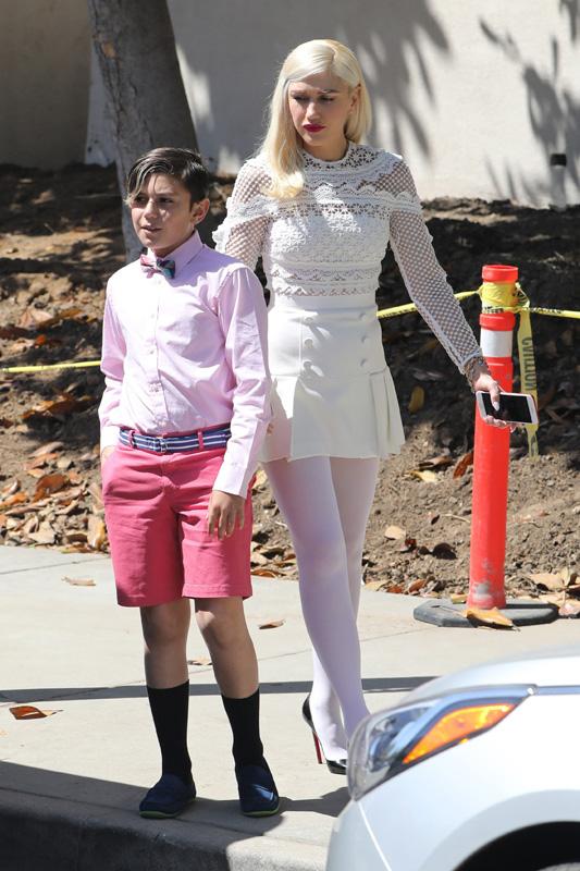 Gwen Stefani and her boys bring style to Easter service