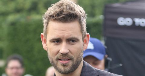 The new Bachelor Nick Viall interviews at Extra TV at Universal Studios