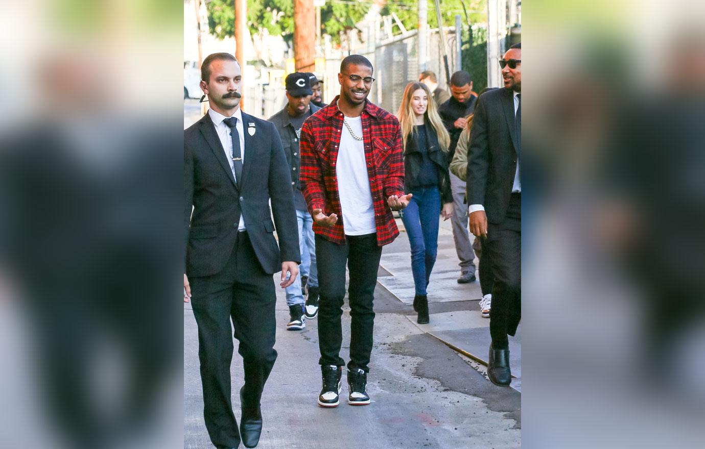 Michael B. Jordan at &#8216;Jimmy Kimmel Live&#8217;