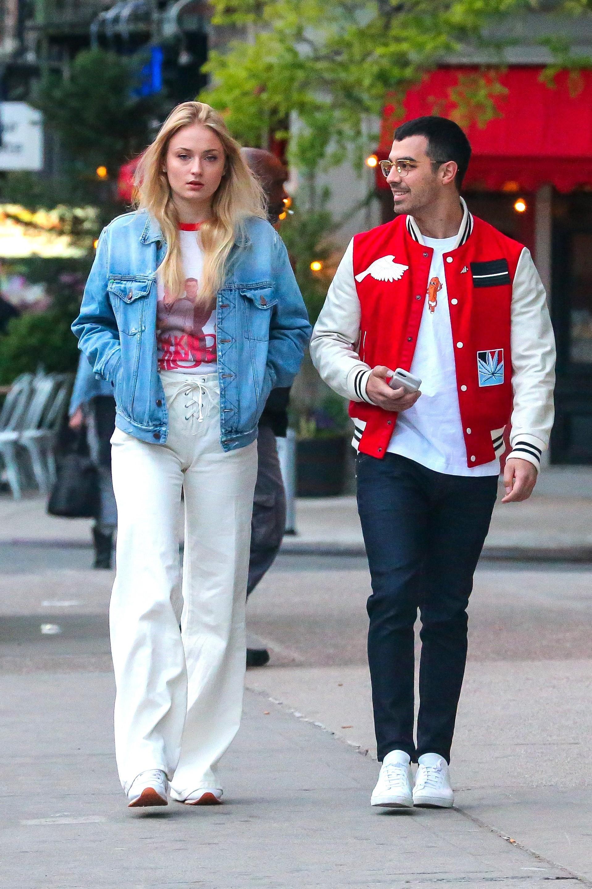 Sophie Turner and Joe Jonas head to dinner in the East Village