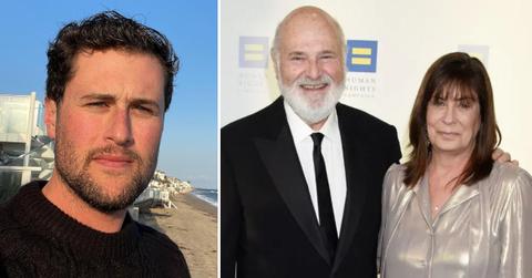 Split photo of Jake Reiner, Rob Reiner and Michele Singer Reiner.
