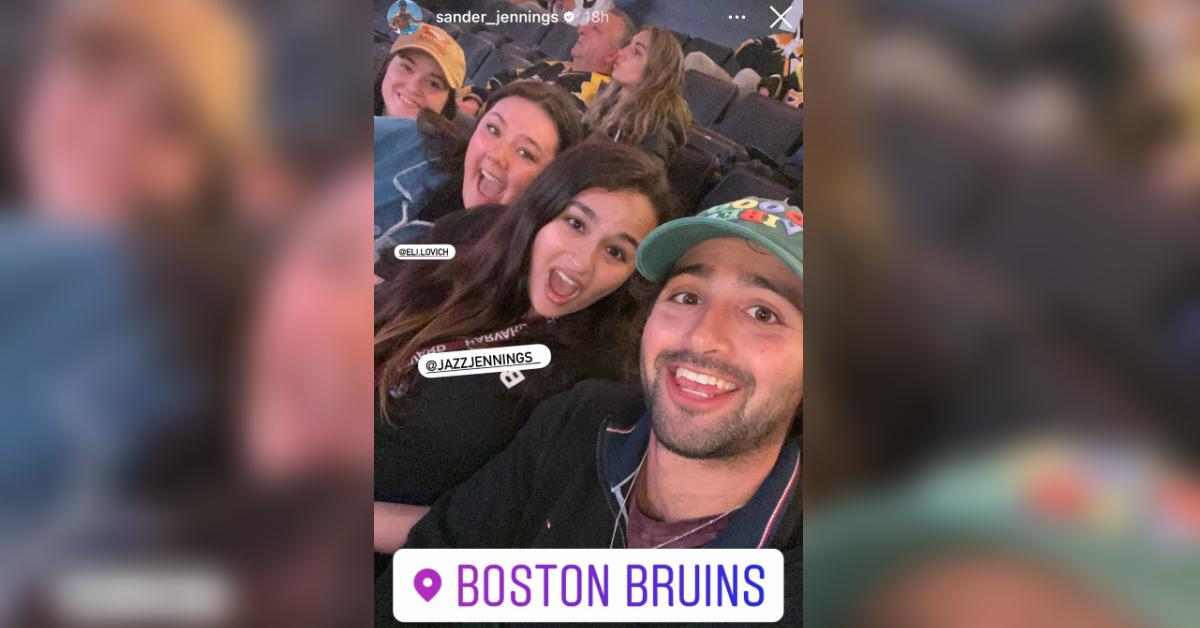 Sander Jennings Reunites With Sister Jazz For Hockey Game