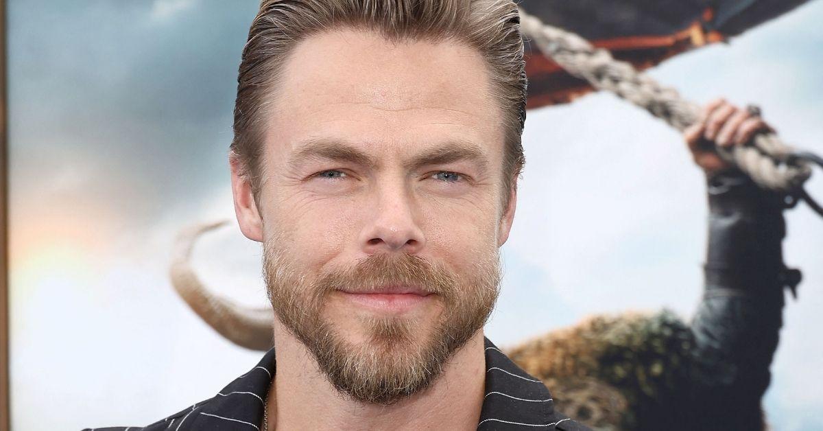 image of Derek Hough posted on his Instagram Story about his recent stunt on 'Celebrity Wheel of Fortune.'