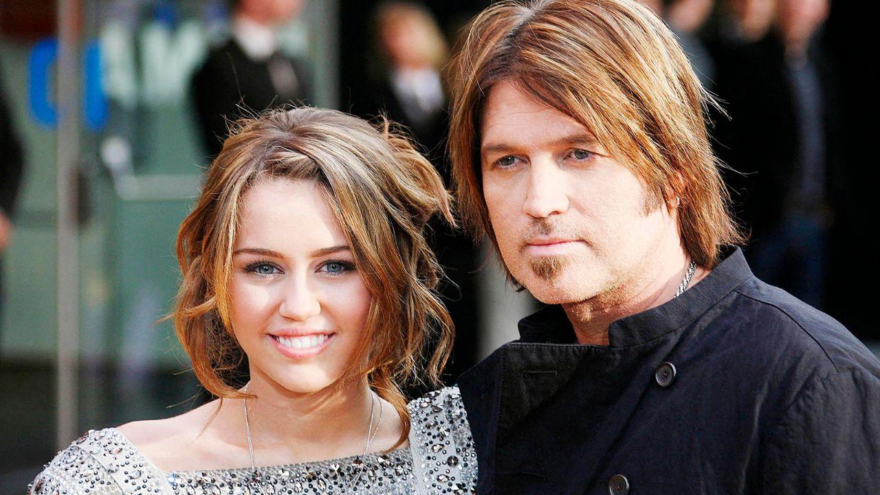 Image of Miley and Billy Ray.