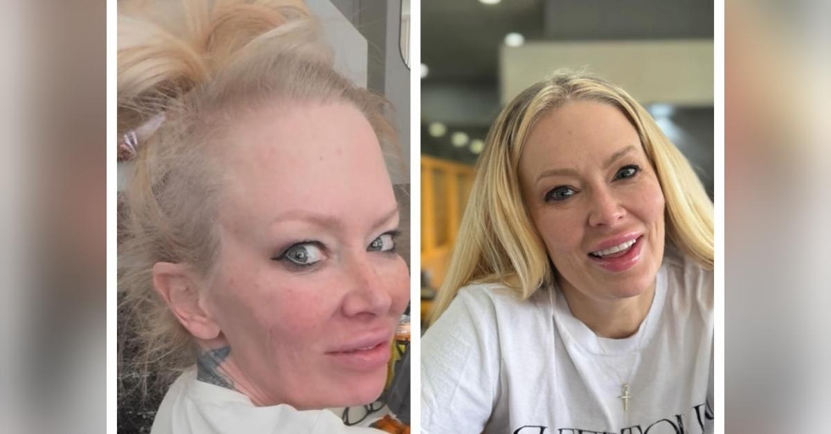 Photo of Jenna Jameson revealed her hair fell out when she was 'lost' and sad.