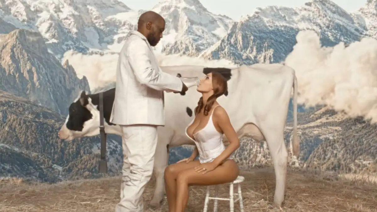 Photo of Bianca Censori starred in Kanye West's music video for 'GEMINI SEASON.'